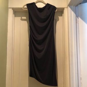 Dark grey TOPSHOP midi dress